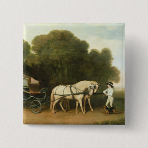 George Stubbs   Een faeton met een Paar van Cream  Vierkante Button 5,1 Cm