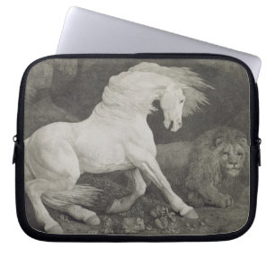 George Stubbs   Een paard aangedaan door een leeuw Laptop Sleeve