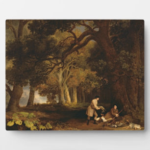 George Stubbs Een repose After Shooting (olie op Fotoplaat