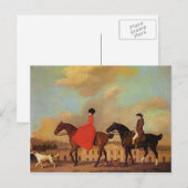 George Stubbs- John en Sophia Musters Briefkaart (Voorkant / Achterkant)
