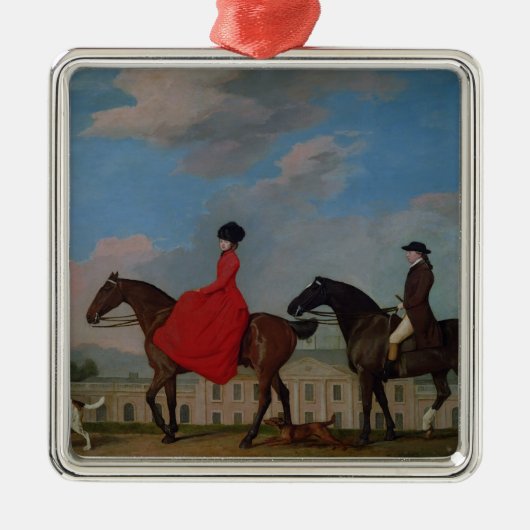 George Stubbs | John en Sophia Musters op  Metalen Ornament (Voorkant)