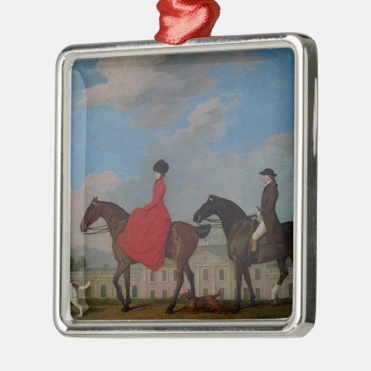 George Stubbs | John en Sophia Musters op  Metalen Ornament (Links)