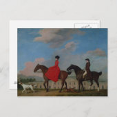 George Stubbs | John en Sophia Musters rijden op Briefkaart (Voorkant / Achterkant)