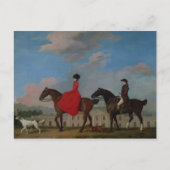 George Stubbs | John en Sophia Musters rijden op Briefkaart (Voorkant)