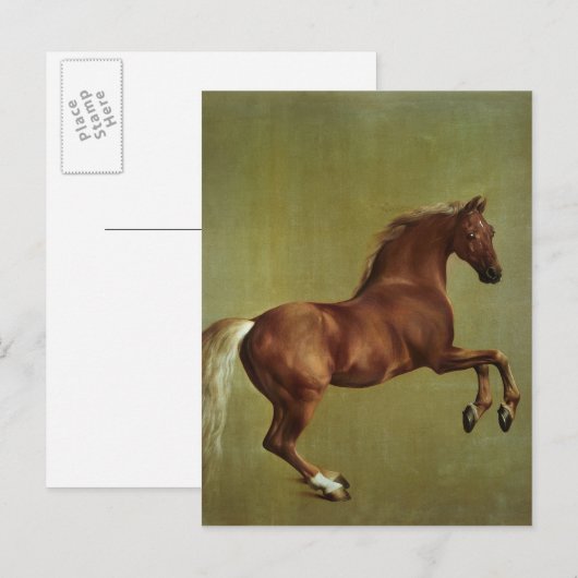 George Stubbs | Klokje, 1762 Briefkaart (Voorkant / Achterkant)