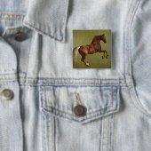 George Stubbs | Klokje, 1762 Vierkante Button 5,1 Cm (In situ)