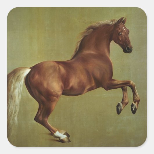 George Stubbs | Klokje, 1762 Vierkante Sticker (Voorkant)
