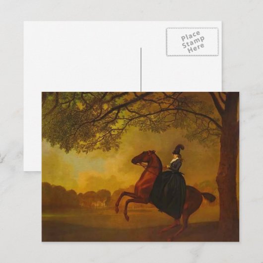 George Stubbs- Laetitia, Lady Lade Briefkaart (Voorkant / Achterkant)