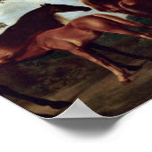 George Stubbs - Mares and Foals in the Landscape Poster (Hoek)