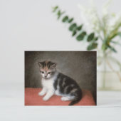 George Stubbs | Miss Ann White's Kitten, 1790 Briefkaart (Staand voorkant)