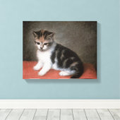 George Stubbs | Miss Ann White's Kitten, 1790 Canvas Afdruk (Insitu (Houten vloer))