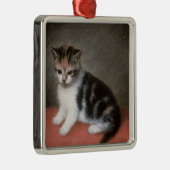 George Stubbs | Miss Ann White's Kitten, 1790 Metalen Ornament (Rechts)