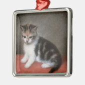 George Stubbs | Miss Ann White's Kitten, 1790 Metalen Ornament (Links)