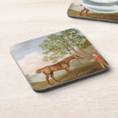 George Stubbs | Pompoen met een Stable-Lad, 1774 ( Drankjes Onderzetter (Linkerzijde)