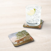 George Stubbs | Pompoen met een Stable-Lad, 1774 ( Drankjes Onderzetter (Rechterzijde)