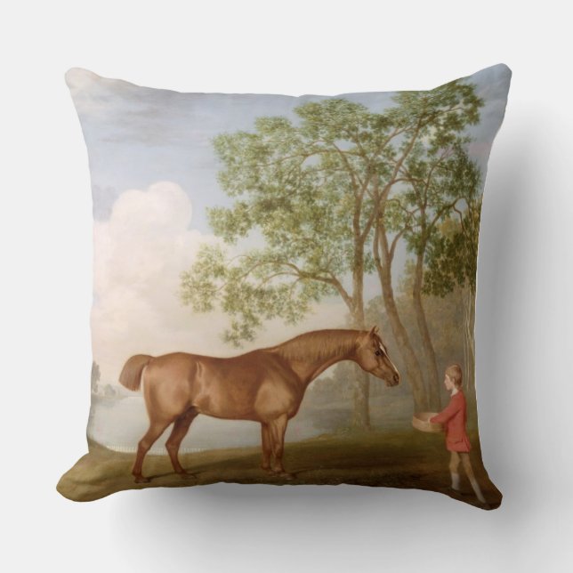 George Stubbs | Pompoen met een Stable-Lad, 1774 ( Kussen (Voorkant)