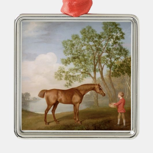 George Stubbs | Pompoen met een Stable-Lad, 1774 ( Metalen Ornament (Voorkant)