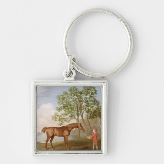George Stubbs | Pompoen met een Stable-Lad, 1774 ( Sleutelhanger (Voorkant)