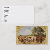 George Stubbs | Reapers, 1795 (amel op koekjes en  Visitekaartje (Voorkant / Achterkant)