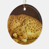 George Stubbs | Sleeping Leopard, 1777 (amel on Keramisch Ornament (Links)