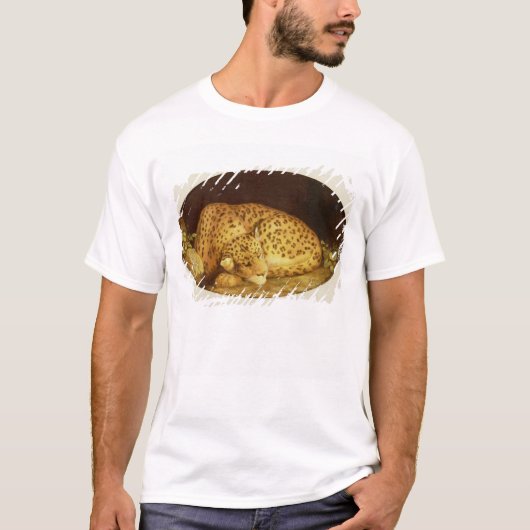 George Stubbs | Sleeping Leopard, 1777 (amel on T-shirt (Voorkant)