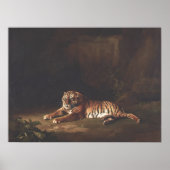 George Stubbs Tiger schilderij Art Print (Voorkant)