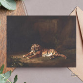 George Stubbs Tiger schilderij Art Print Briefkaart