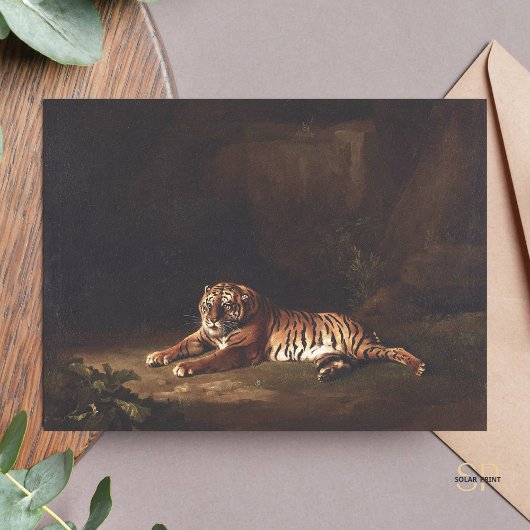 George Stubbs Tiger schilderij Art Print Briefkaart