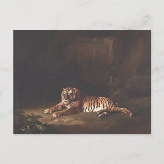 George Stubbs Tiger schilderij Art Print Briefkaart (Voorkant)
