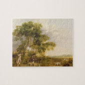 George Stubbs | Two Gentlemen Shooting (oil on can Legpuzzel (Horizontaal)