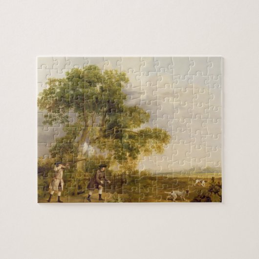 George Stubbs | Two Gentlemen Shooting (oil on can Legpuzzel (Horizontaal)