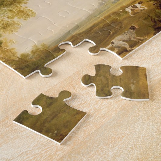 George Stubbs | Two Gentlemen Shooting (oil on can Legpuzzel (Zijkant)