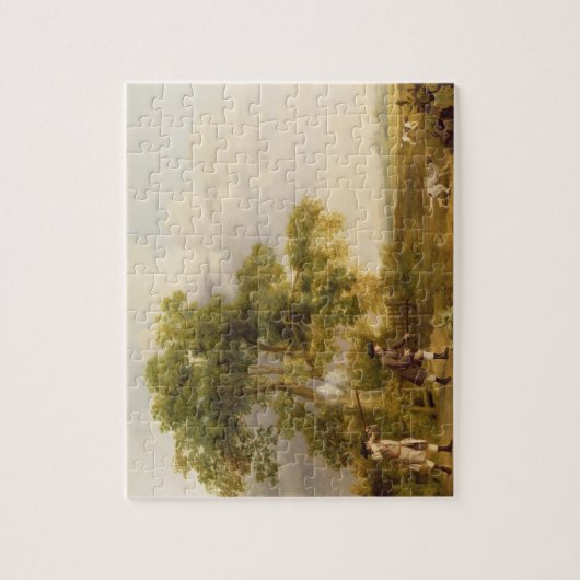 George Stubbs | Two Gentlemen Shooting (oil on can Legpuzzel (Verticaal)