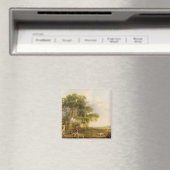 George Stubbs | Two Gentlemen Shooting (oil on can Magneet (Insitu (Vaatwasser))