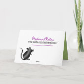 George the Cat-Get Well - elke gelegenheid aanpass Kaart (Achterkant)