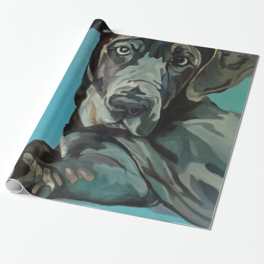 George the Great Dane Wrapping Paper Cadeaupapier (Uitgerold)