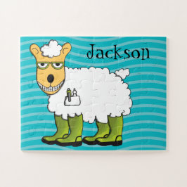 George the Sheep Personalized Kinderen Legpuzzel