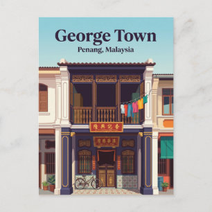 George Town Maleisië Briefkaart