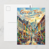 George Town Maleisië Briefkaart (Voorkant / Achterkant)