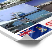 George Town - Mosaic - Kaaimaneilanden - Poster (Hoek)