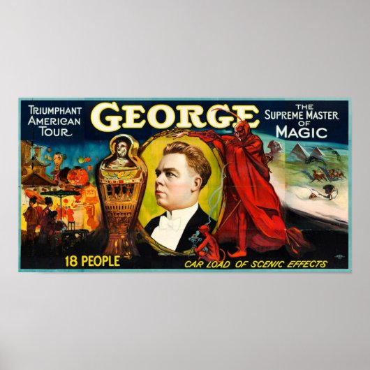 George —Triumphant American Tour Poster (Voorkant)