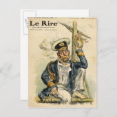 George V, 'The Simple' van de Royal Navy Briefkaart (Voorkant / Achterkant)