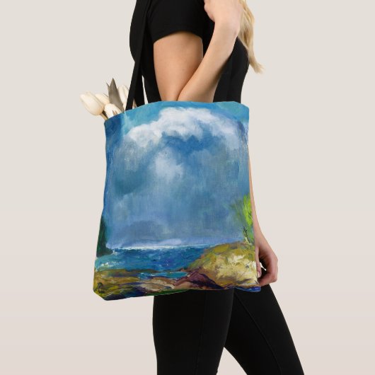 George W. Bellows, het komende Storm, Tote Bag (Dichtbij)