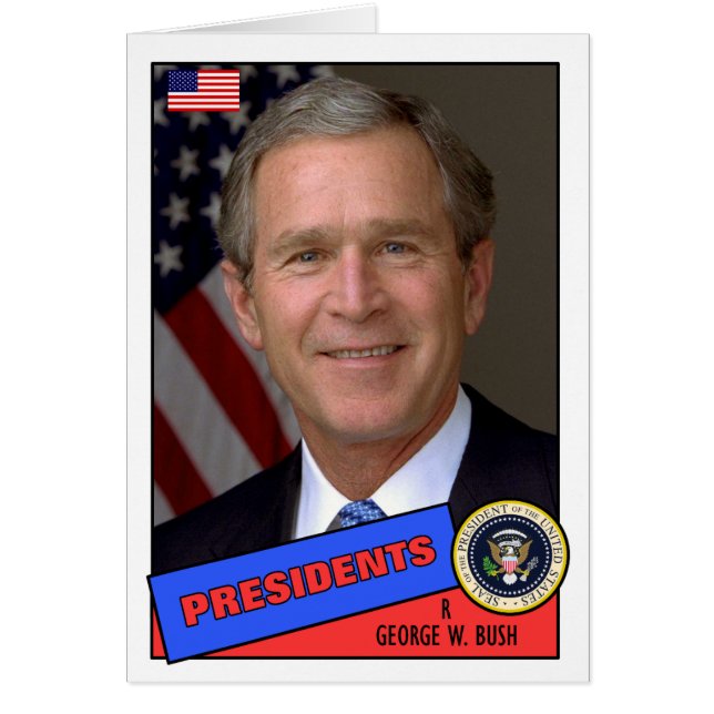 George W. Bush-honkbalkaart (Voorkant)