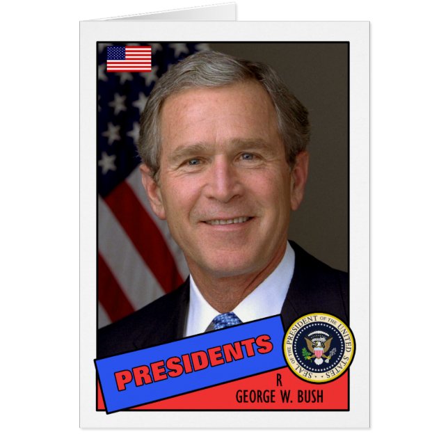 George W. Bush-honkbalkaart (Voorkant)