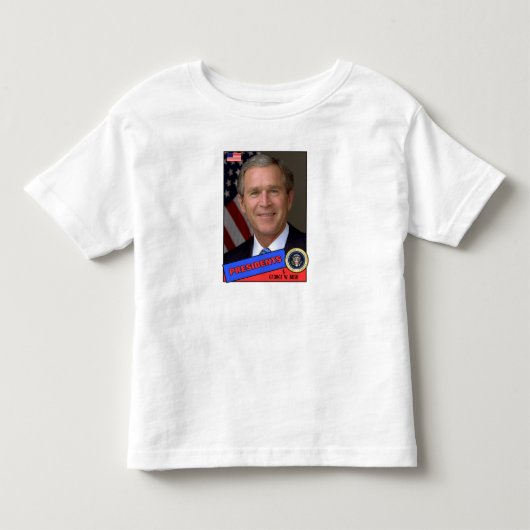 George W. Bush-honkbalkaart Kinder Shirts (Voorkant)