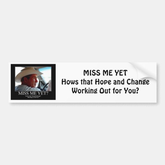 GEORGE-W-HOPE BUMPERSTICKER (Voorkant)