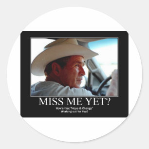 GEORGE-W-HOPE RONDE STICKER