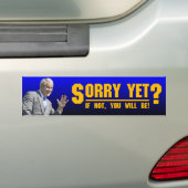 George W: Sorry toch? Bumpersticker (Op auto)
