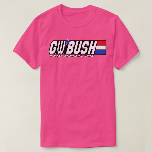 George W Struik Een echte Amerikaanse held T-shirt (Design voorkant)
